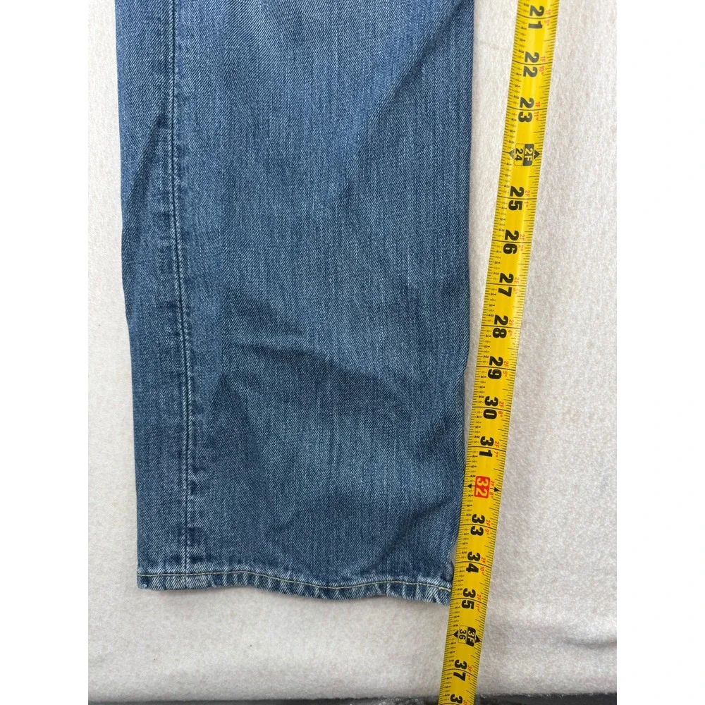 Polo Ralph Lauren Mens Classic Fit S67 Blue Denim Jeans 36x36 Tall Retro